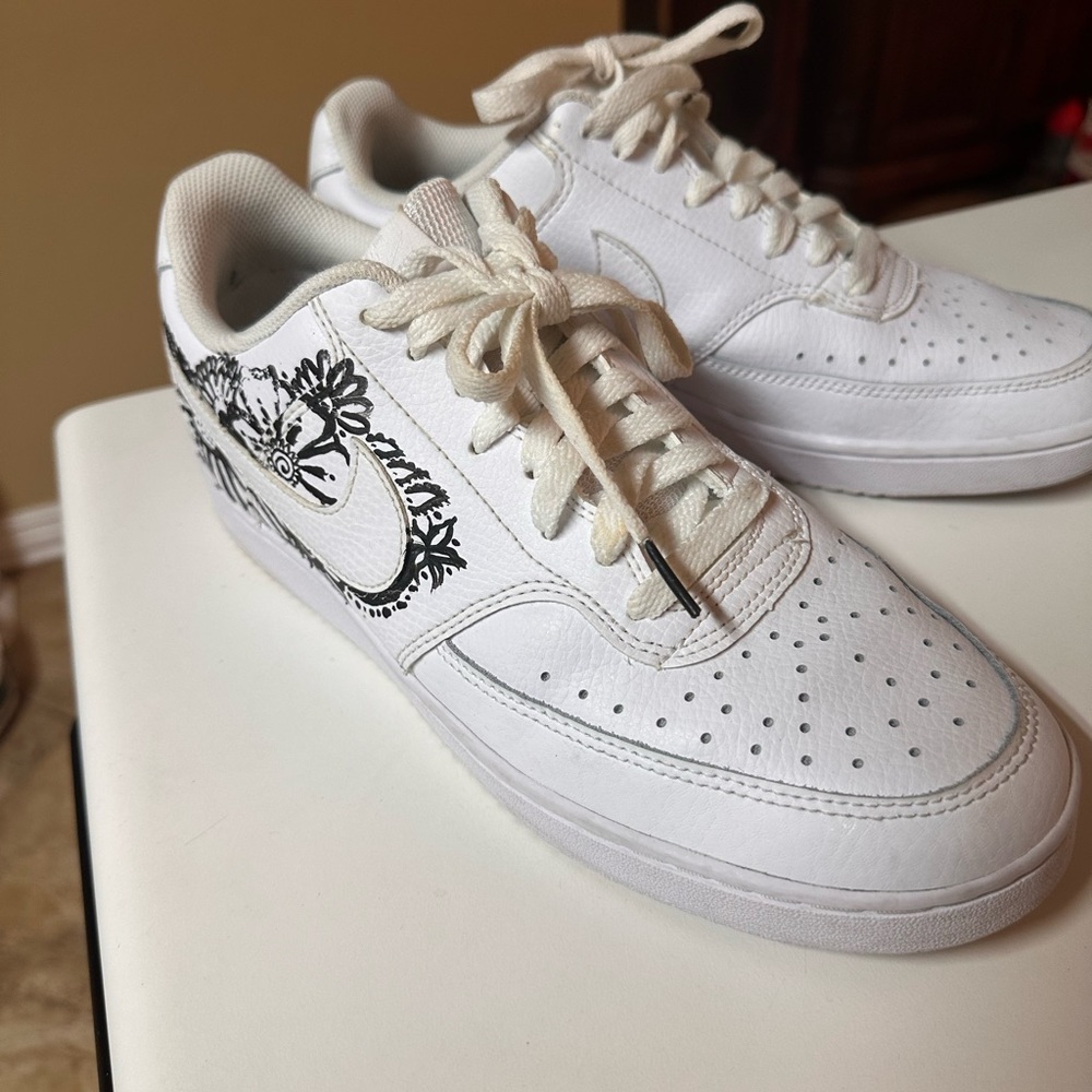 Nike Men's Court Vision Next Nature Custom Shoes size 8.5